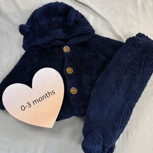 GAP - Baby - Navy Blue Fleece Matching Set